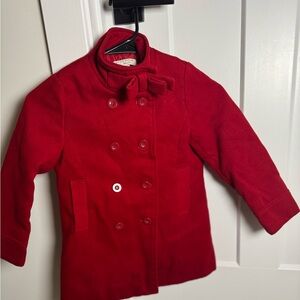 Richie House Wool Trench Coat for girls.